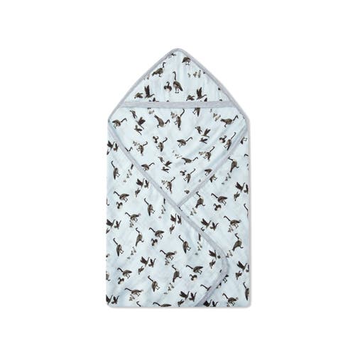 Milkbarn Hooded Swaddle In Gray