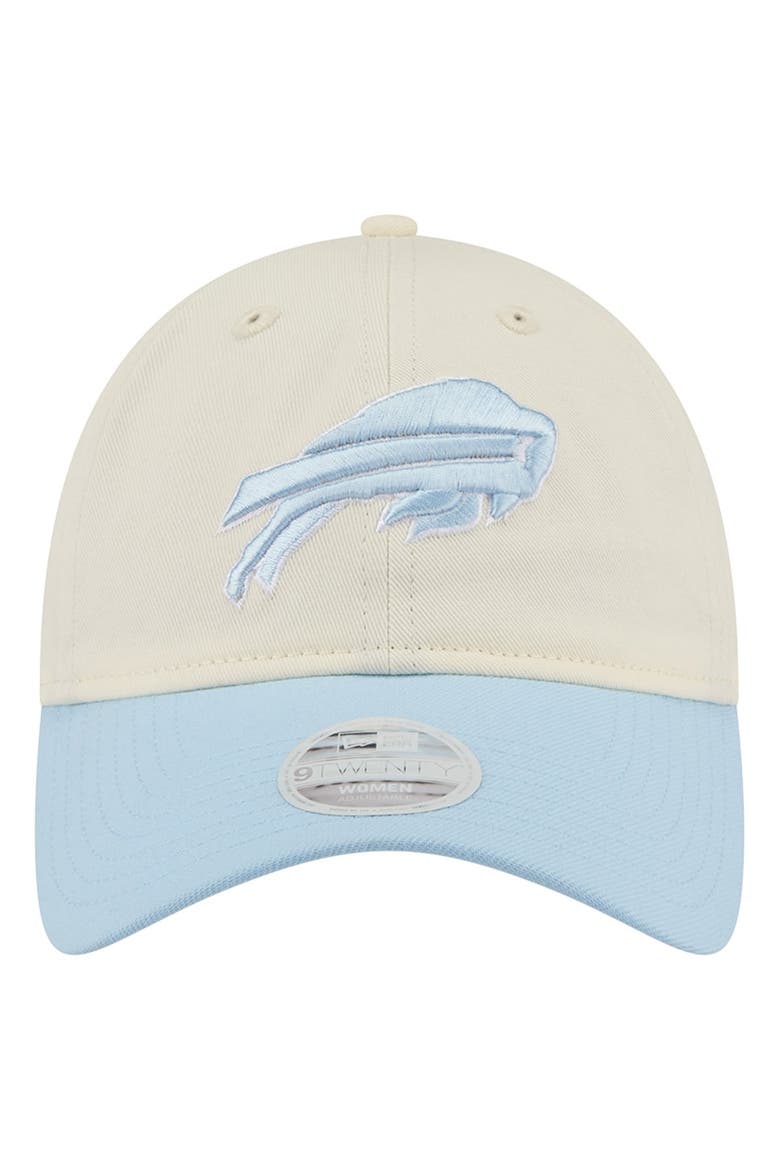 Women's New Era Cream/Coastal Blue Buffalo Bills 9TWENTY Adjustable Hat, Alternate, color, Cream