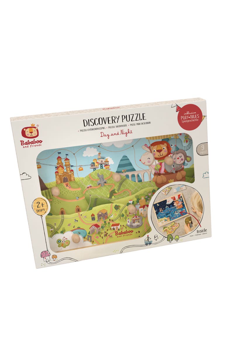 Bababoo and friends<sup>®</sup> Day and Night Discovery Puzzle, Alternate, color, Blue