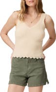 PAIGE Buona Cotton Rib Sweater Tank