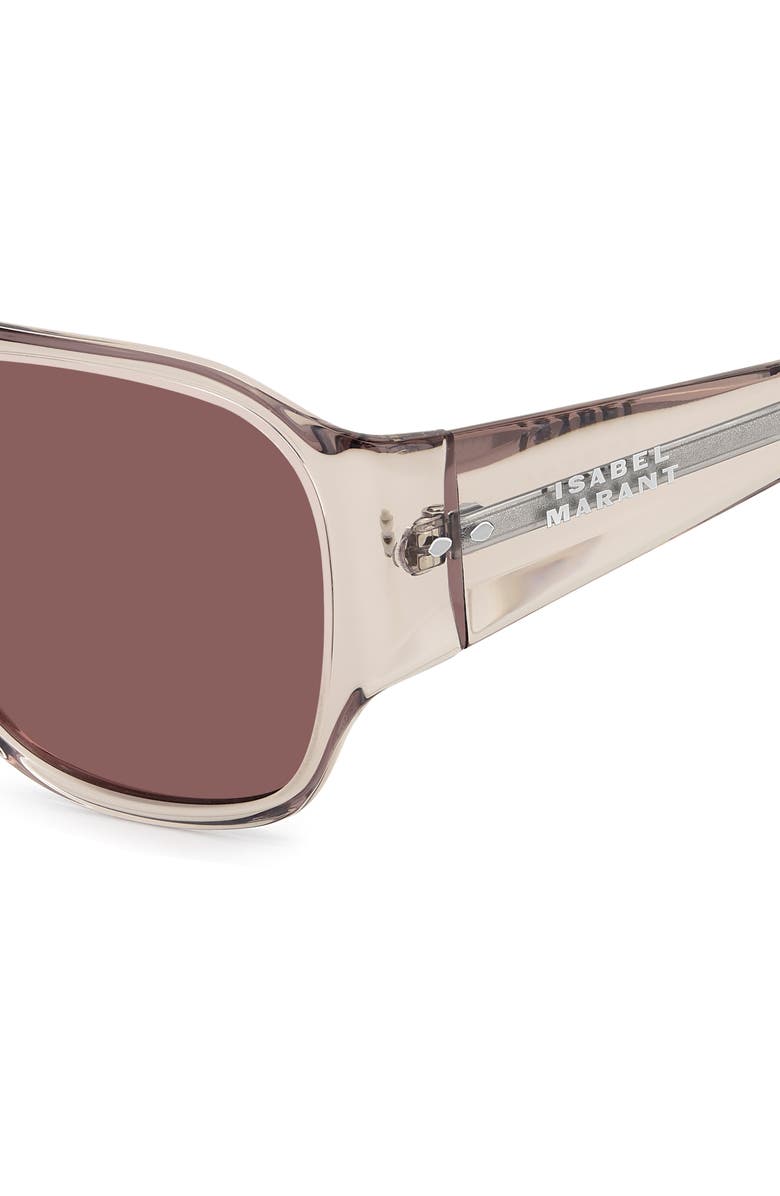 Isabel Marant 60mm Navigator Sunglasses, Alternate, color, Nude/ Burgundy