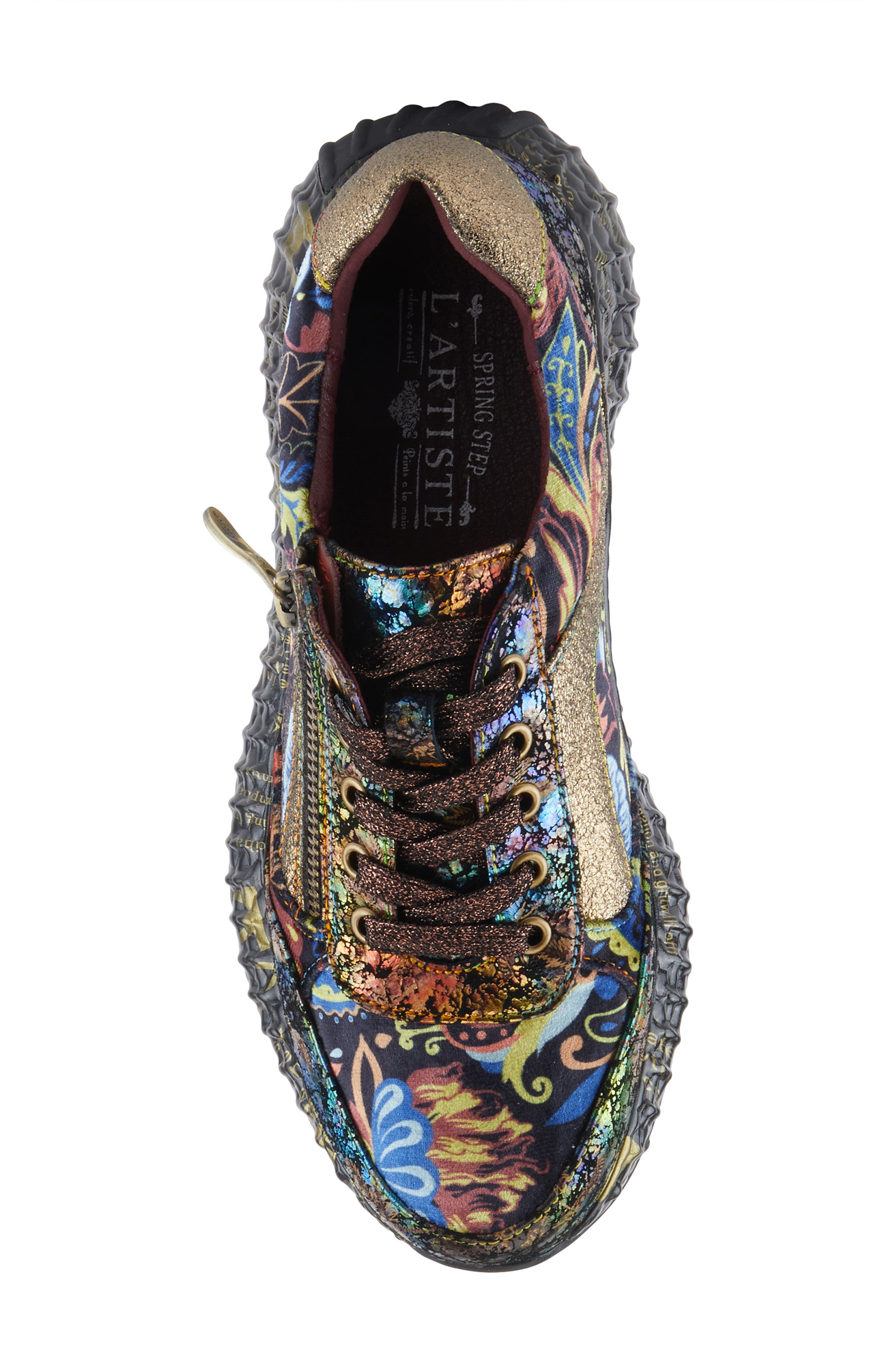 Javana Platform Sneaker, Alternate, color, GOLD MULTI