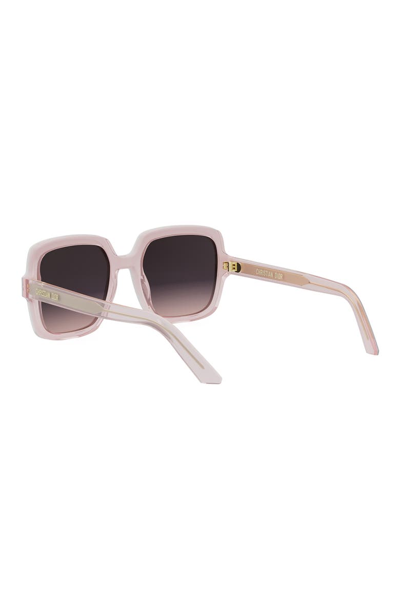 'DiorMidnight S4I 54mm Square Sunglasses, Alternate, color, GREY/ OTHER / GRADIENT BLUE