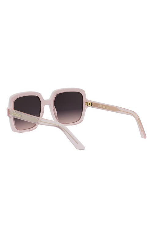 Dior Midnight S4i Square Sunglasses In Grey/other/gradient Blue