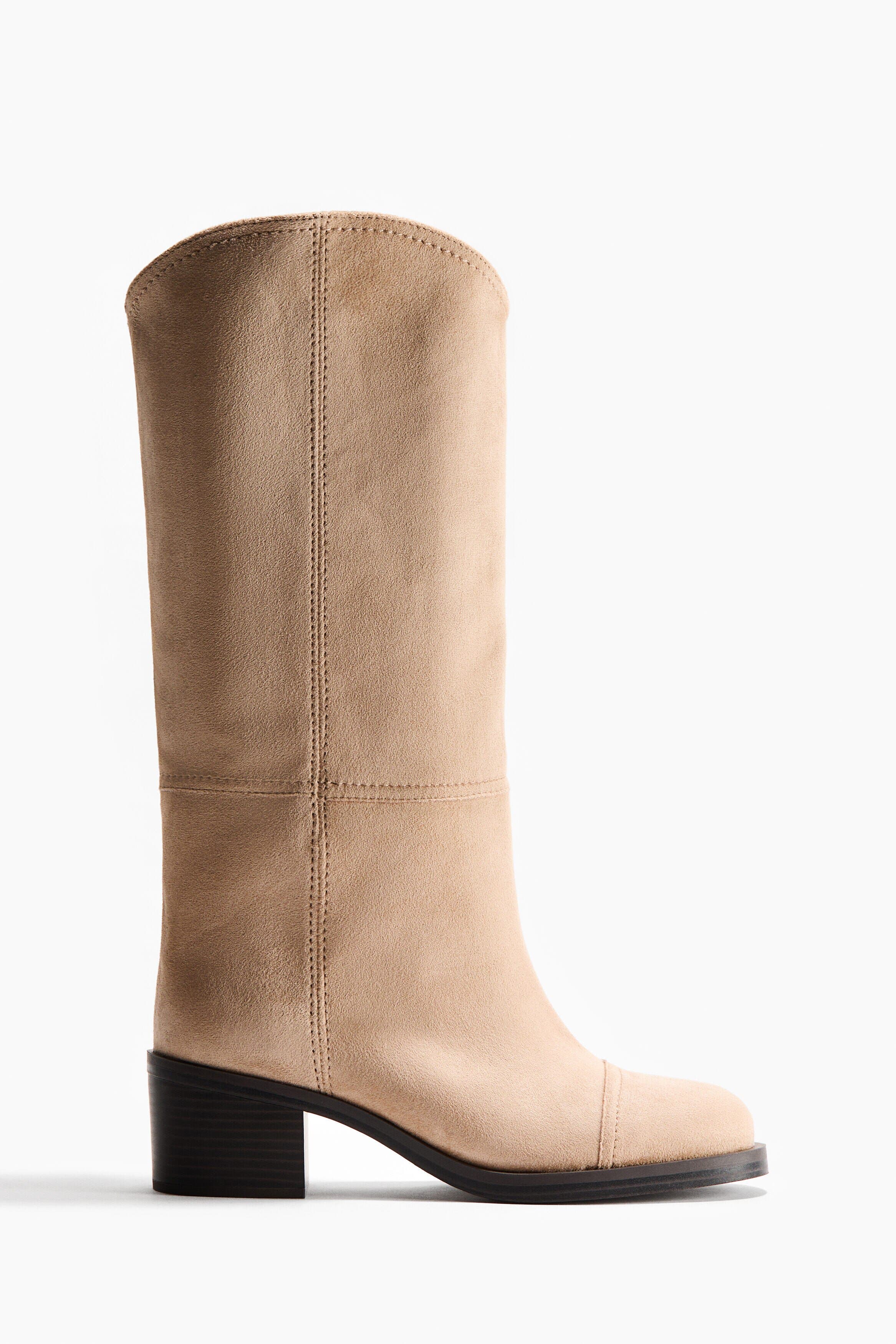 Knee-high Boots, Alternate, color, Beige