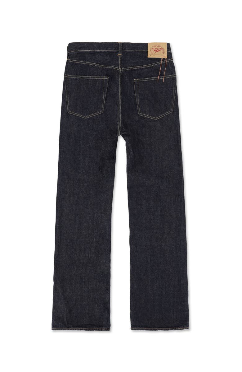 Fortela 933 Barney Japan Selvedge 5-Pocket Loose Fit Indigo Rinse Denim, Alternate, color, Blue
