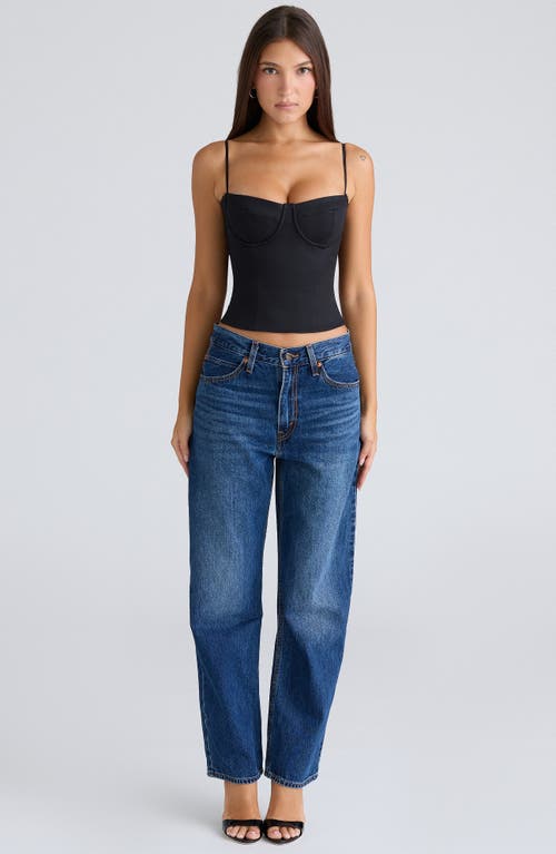 House Of Cb Samaria Corset Camisole In Black