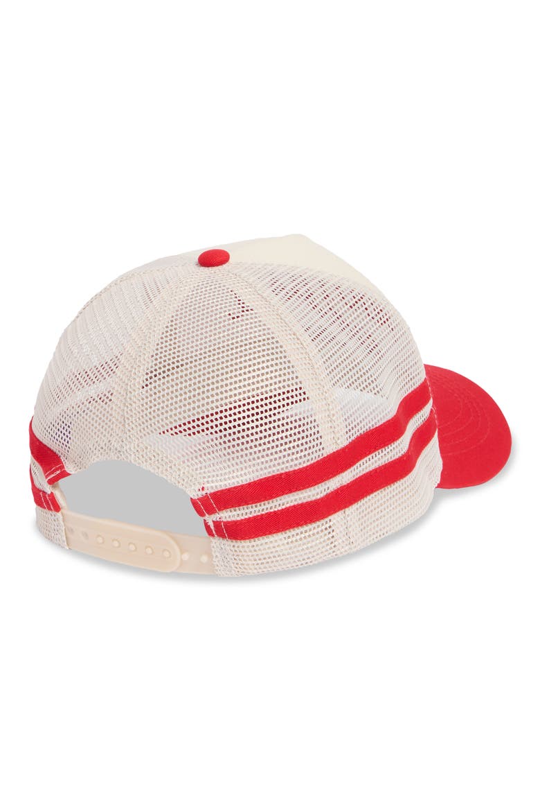 Football Mom Two-Tone Snapback Cap, Alternate, color, RED