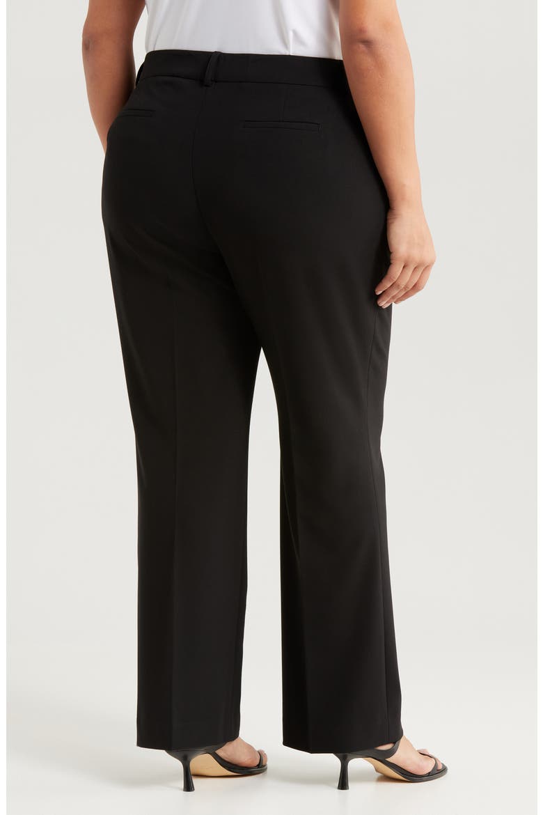 Bird Eye Straight Leg Pants, Alternate, color, BLACK