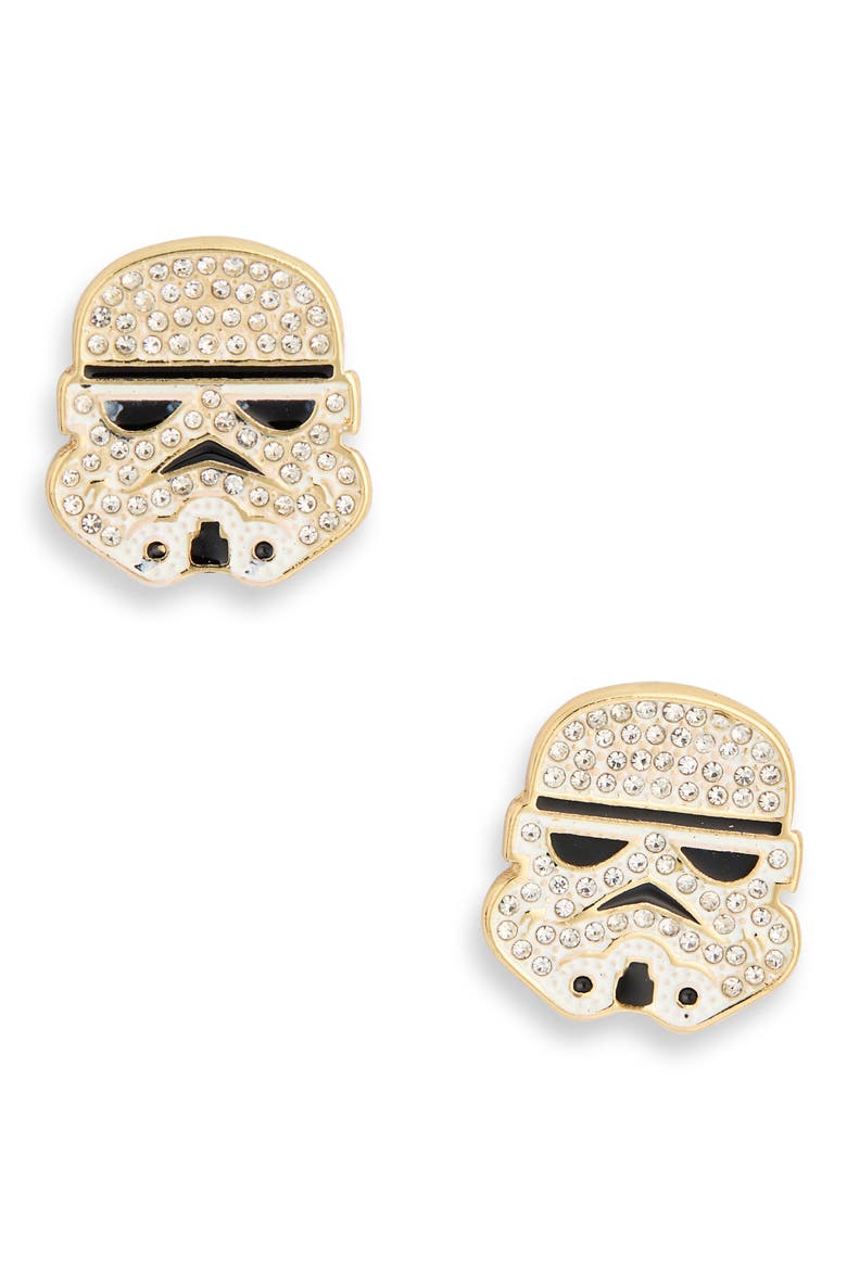 Disney Stormtrooper Stud Earrings, Alternate, color, WHITE