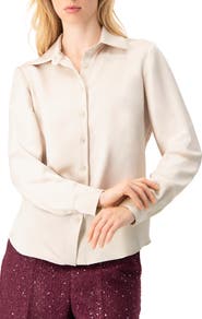 IVONNE Long Sleeve Button-Up Shirt