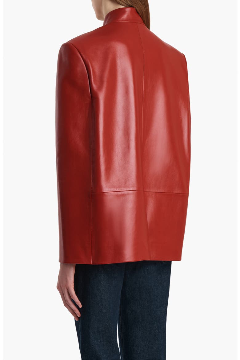 Dolso Leather Jacket, Alternate, color, DEEP RED