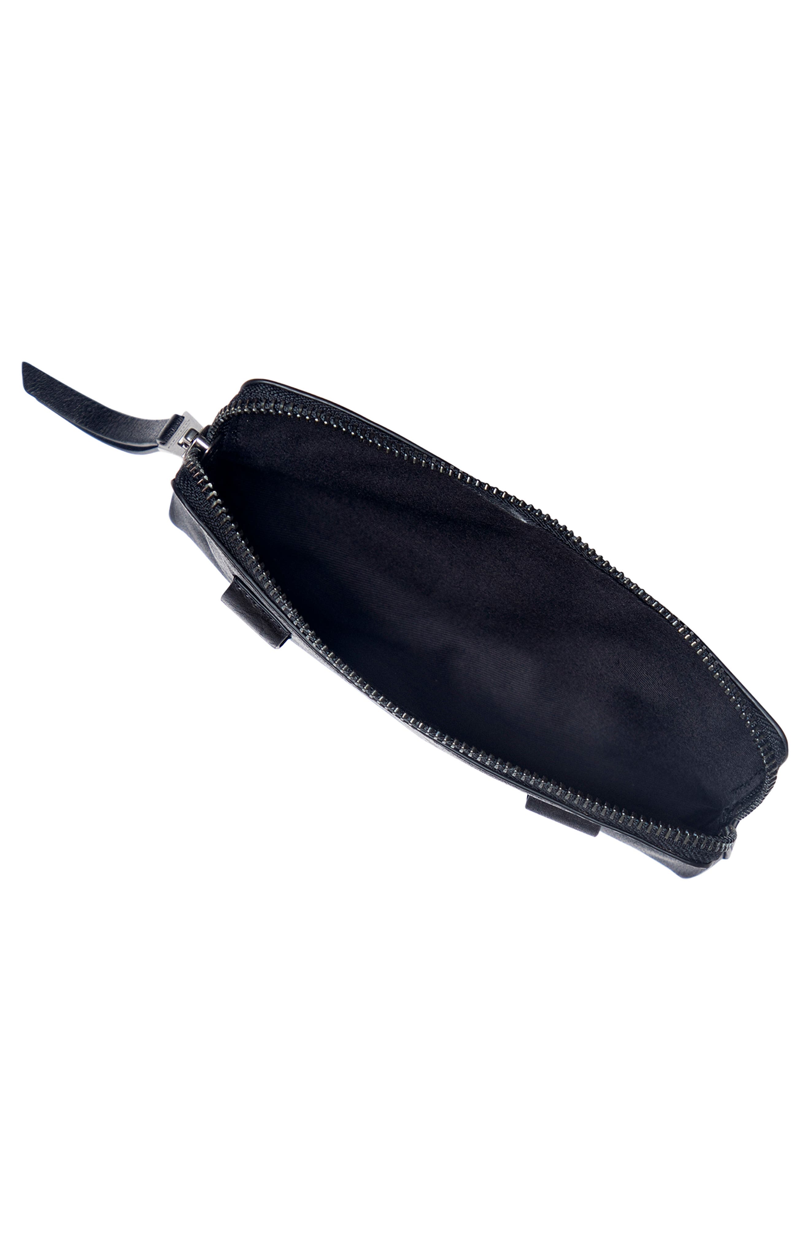 AllSaints Leather Belt Bag, Alternate, color, 