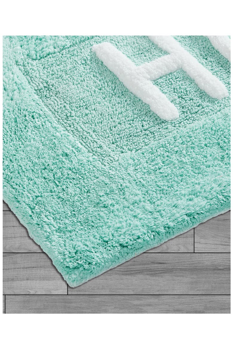 His & Hers 2-Piece Bath Mat Set, Alternate, color, AQUA BLUE