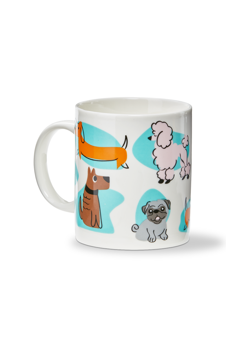 tag Dashing Dogs Bone China Mug Multi 12 oz 3.25 x 3.25 x 3.5 in, Alternate, color, Multicolored