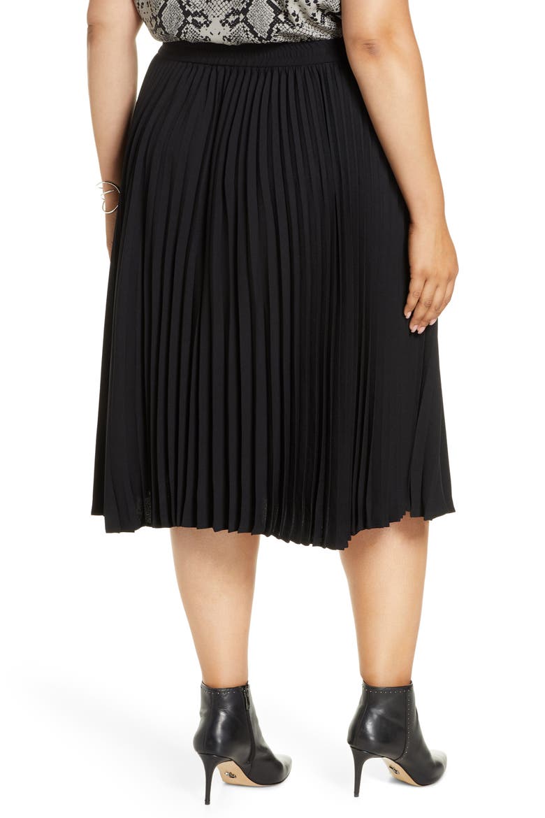 Pleated Skirt, Alternate, color, BLACK