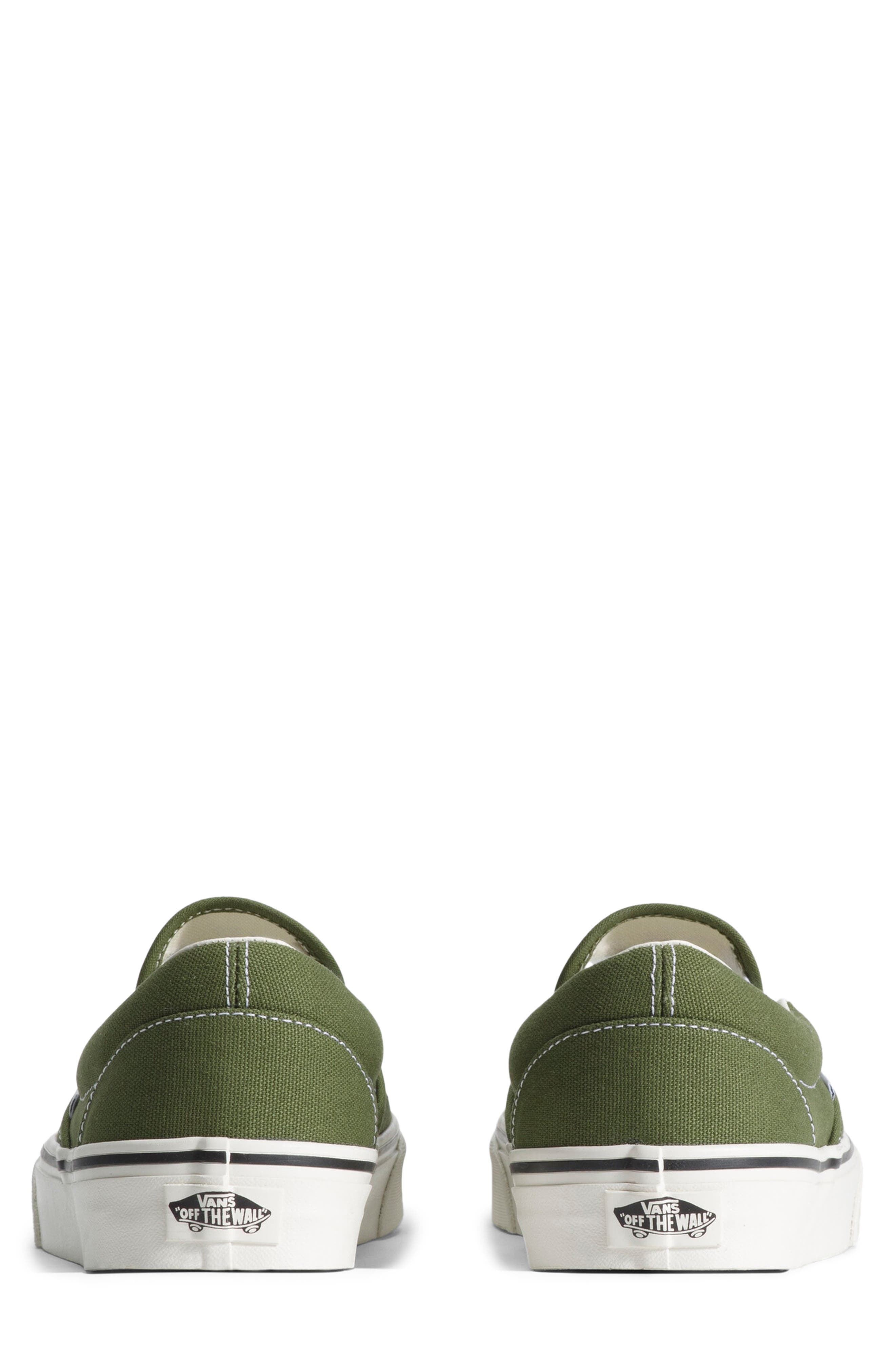 Classic Slip-On Sneaker, Alternate, color, DUCK CANVAS GREEN BALSAM