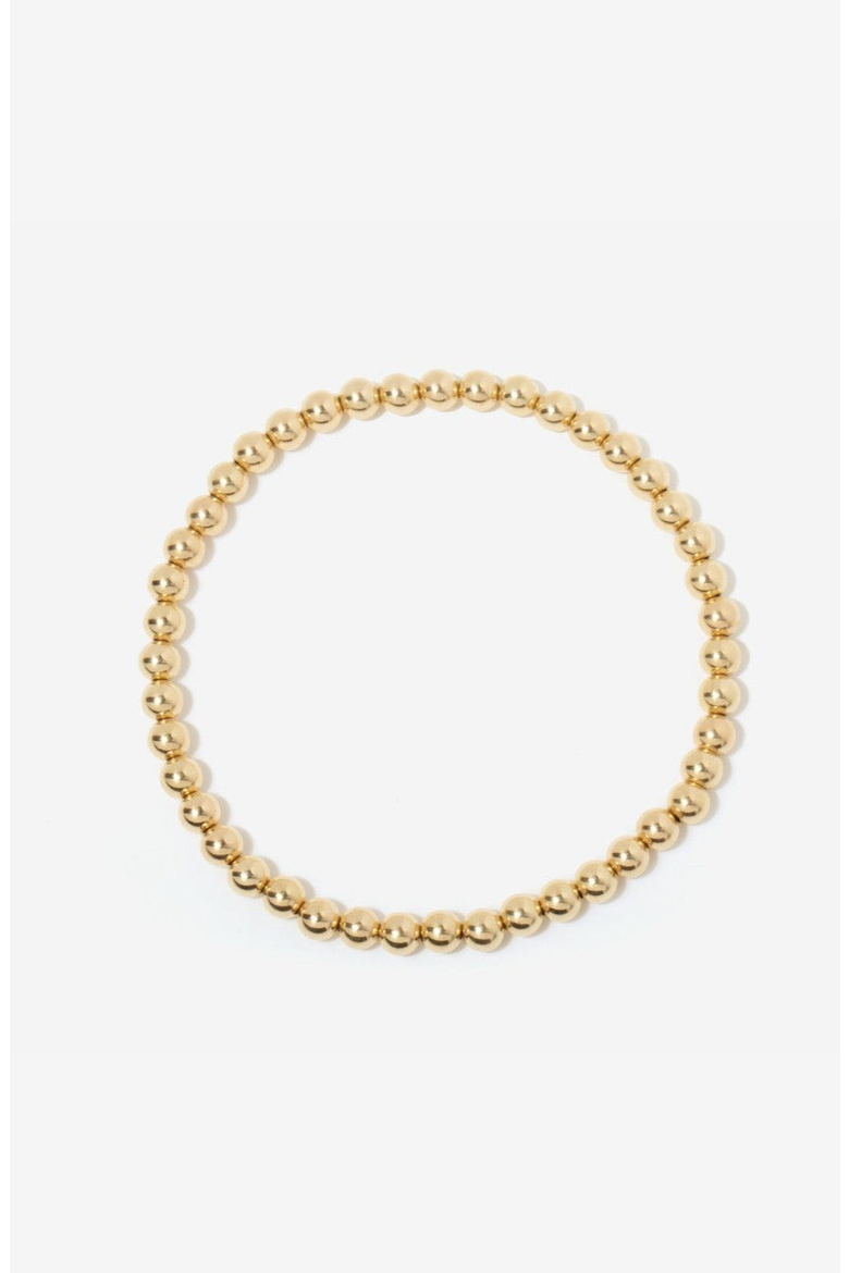 Shimmer 14K Gold Filled Bead Bracelet, Main, color, 7"/4mm