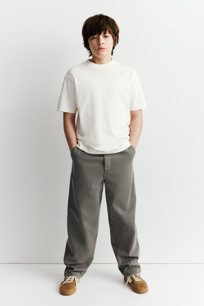 Cotton Twill Joggers, Alternate, color, Dark gray