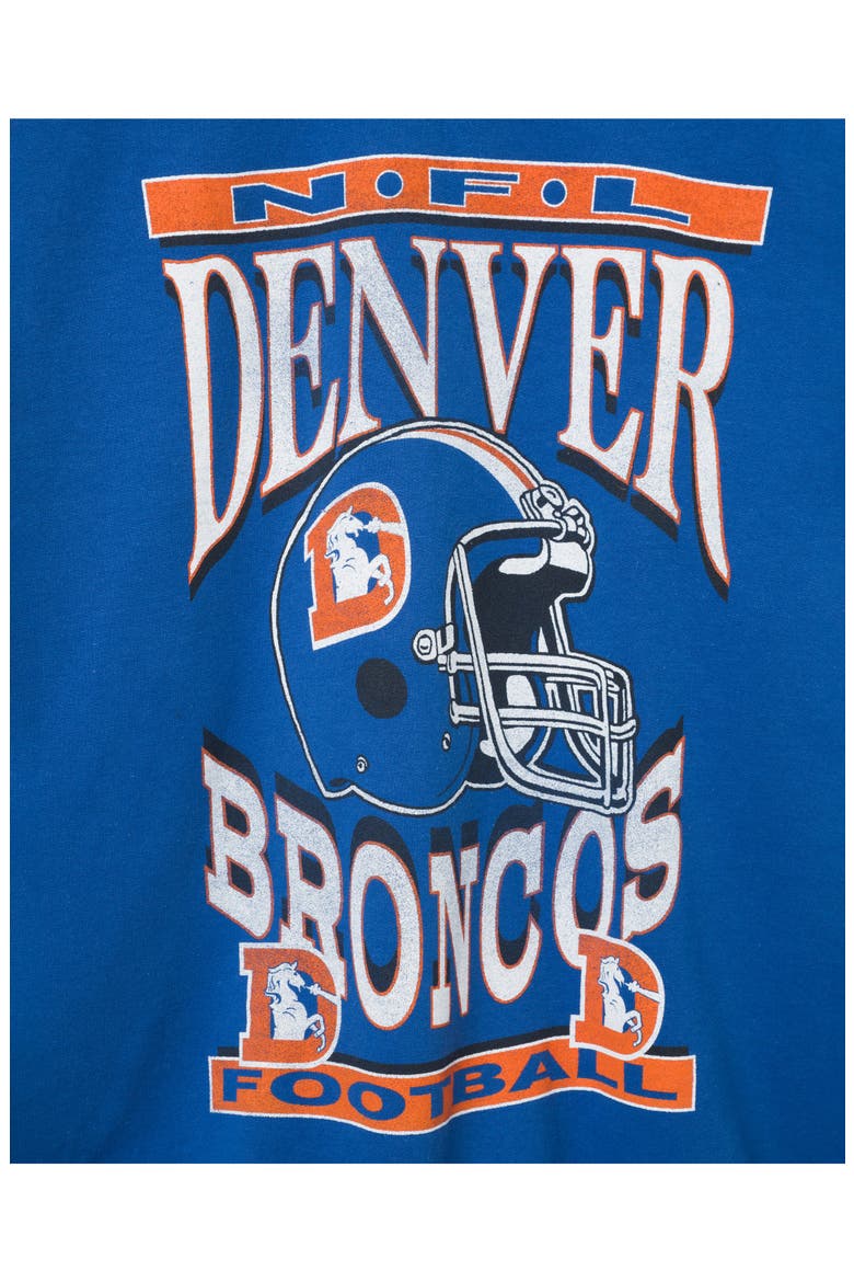 Denver Broncos Helmet Crewneck Sweatshirt, Alternate, color, ROYAL