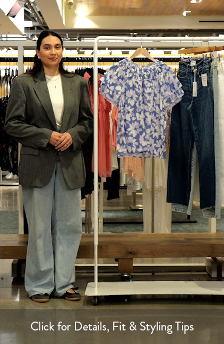 Kamila Floral Crinkle Top, sales video thumbnail