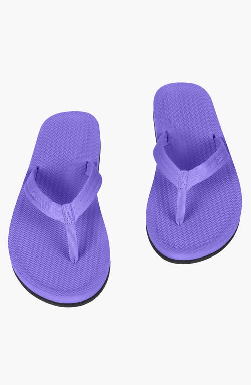 Indosole Responsibly-made Tire Sole Easy Living Flip Flops In Purple