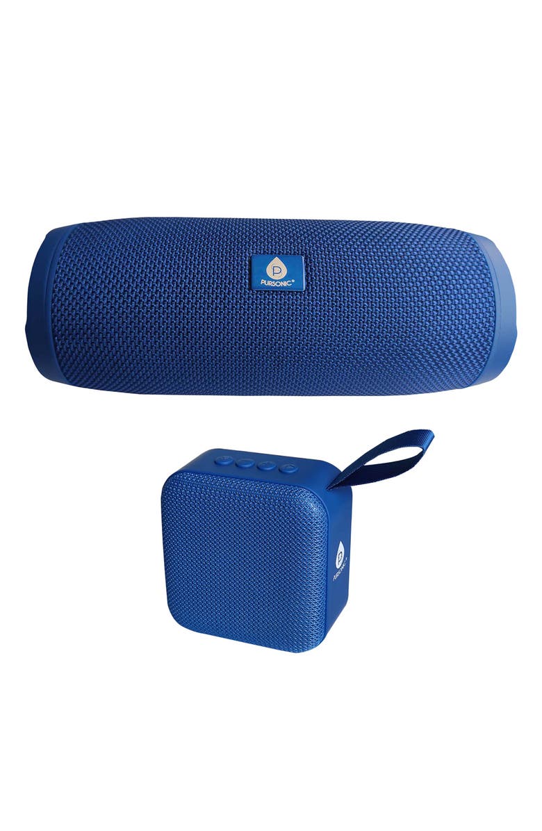 PURSONIC Wireless Sound Duo Portable & Peak Wireless Speakers, Main, color, Blue
