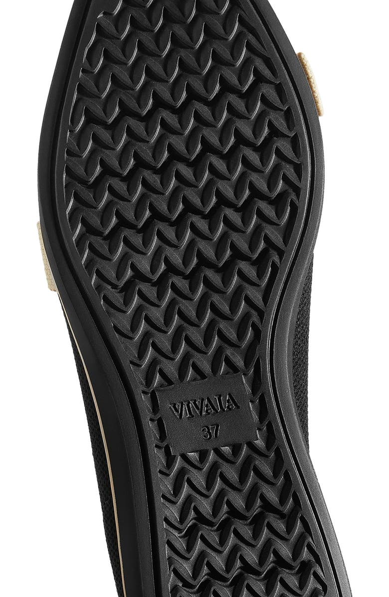 VIVAIA Water-Repellent Pointed-Toe Bow Loafers, Alternate, color, Black Ivory