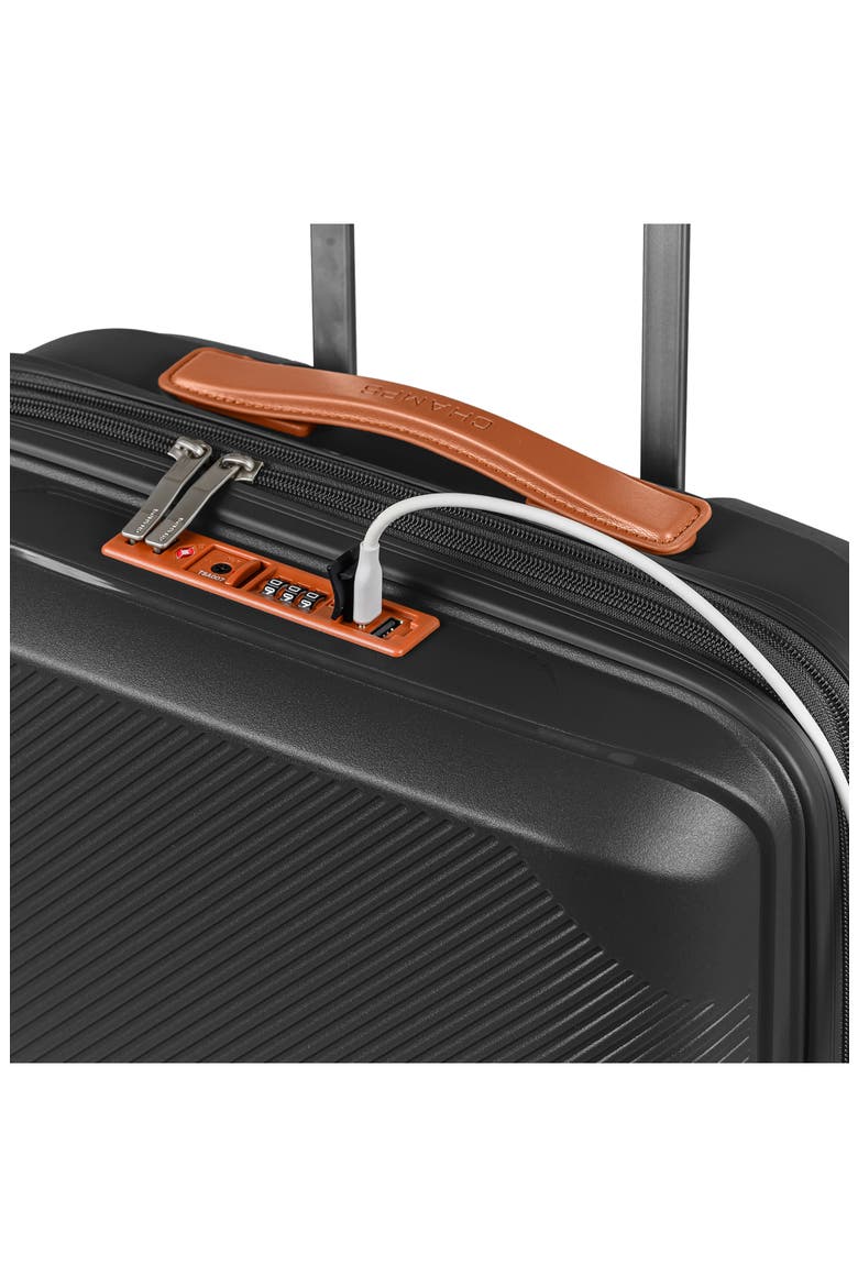 Aura 3-Piece Hardside Luggage Set, Alternate, color, BLACK