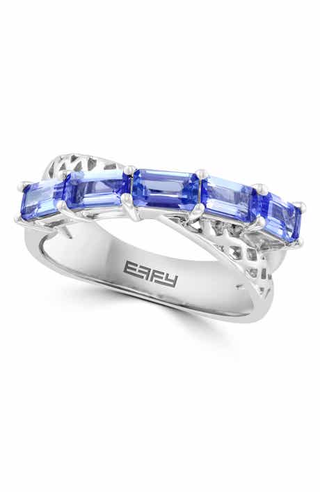 EFFY Sterling Silver Tanzanite Crossover Ring - 1.52 ctw