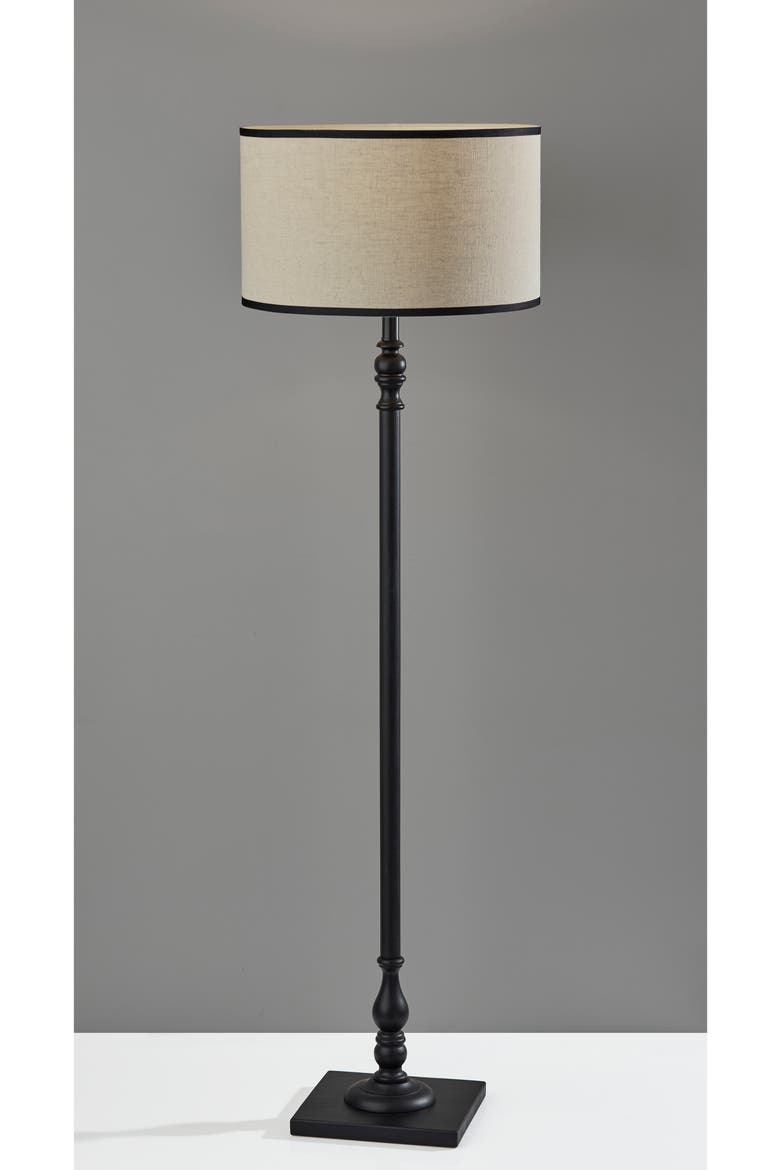 Zeek Floor Lamp, Alternate, color, BLACK WOOD