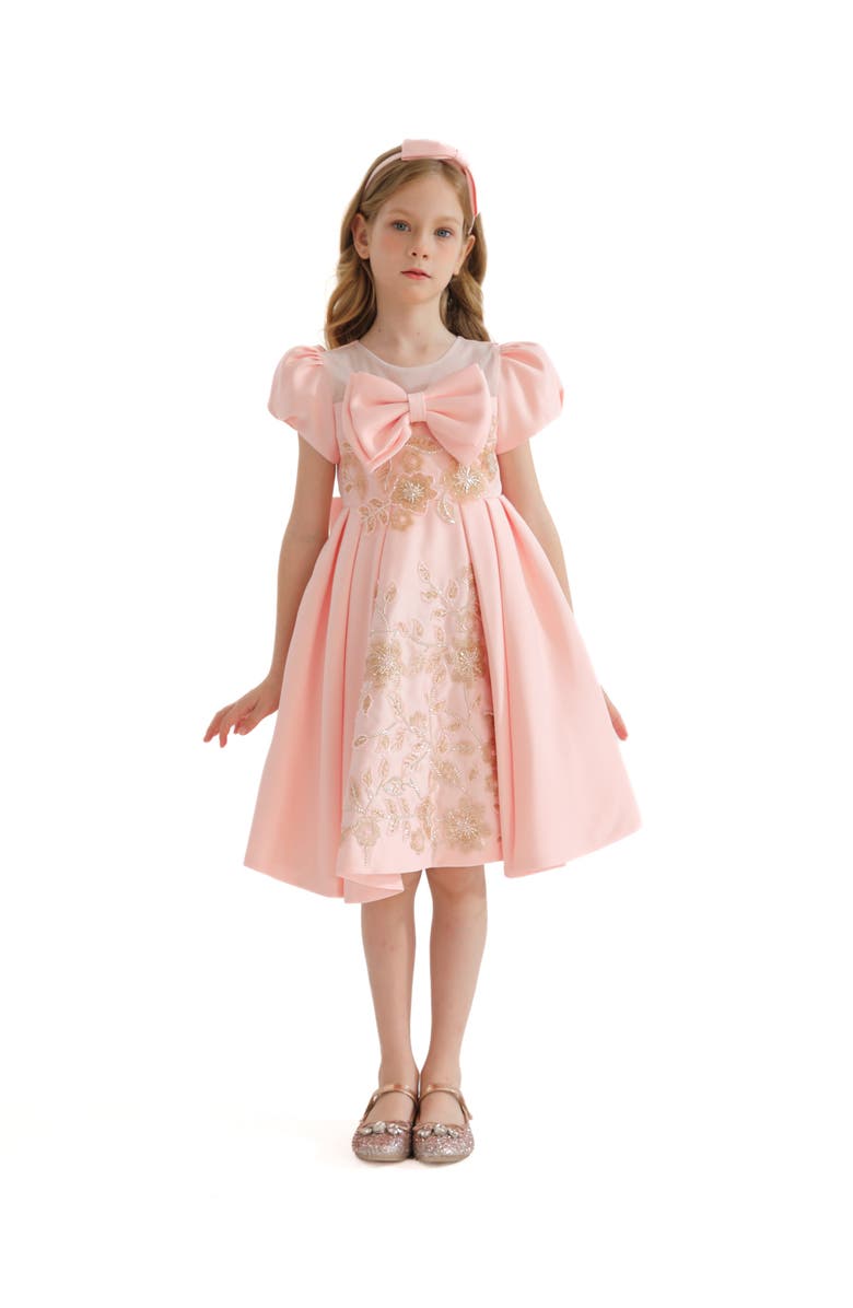 Tulleen Leona Dress, Alternate, color, Blush