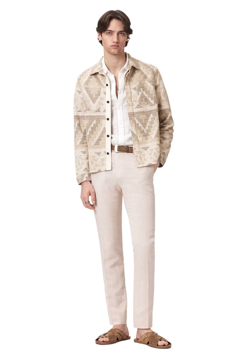 Byrne Geometric Shirt Jacket, Alternate, color, LIGHT KHAKI