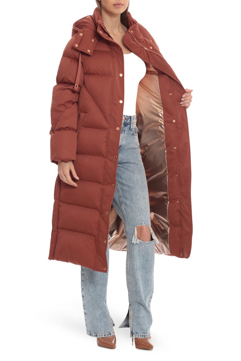 Thermalpuff™ Longline Puffer Coat, Alternate, color, COPPER