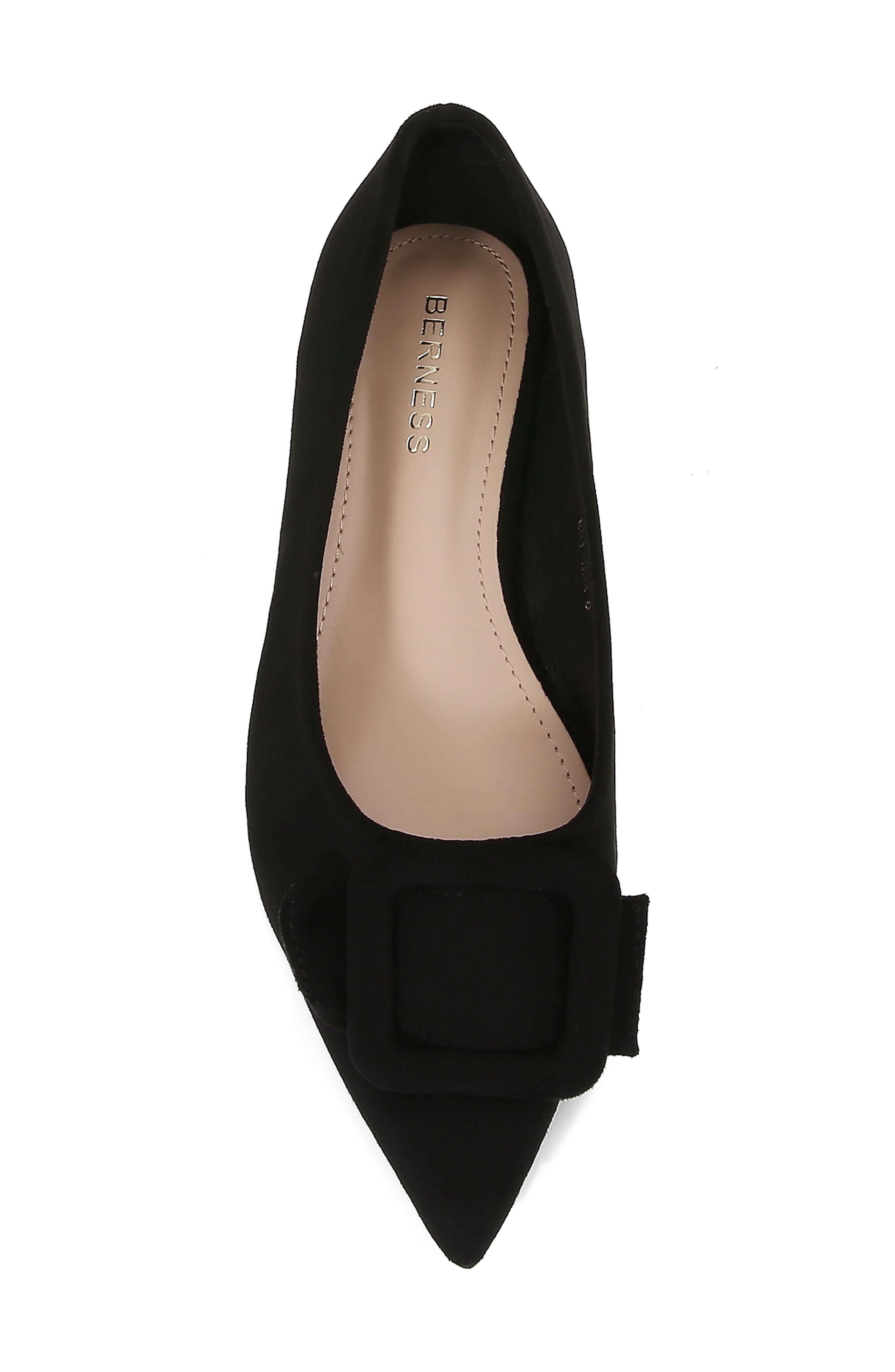 BERNESS Rhianna Pointed Toe Flat Women), Alternate, color, Black