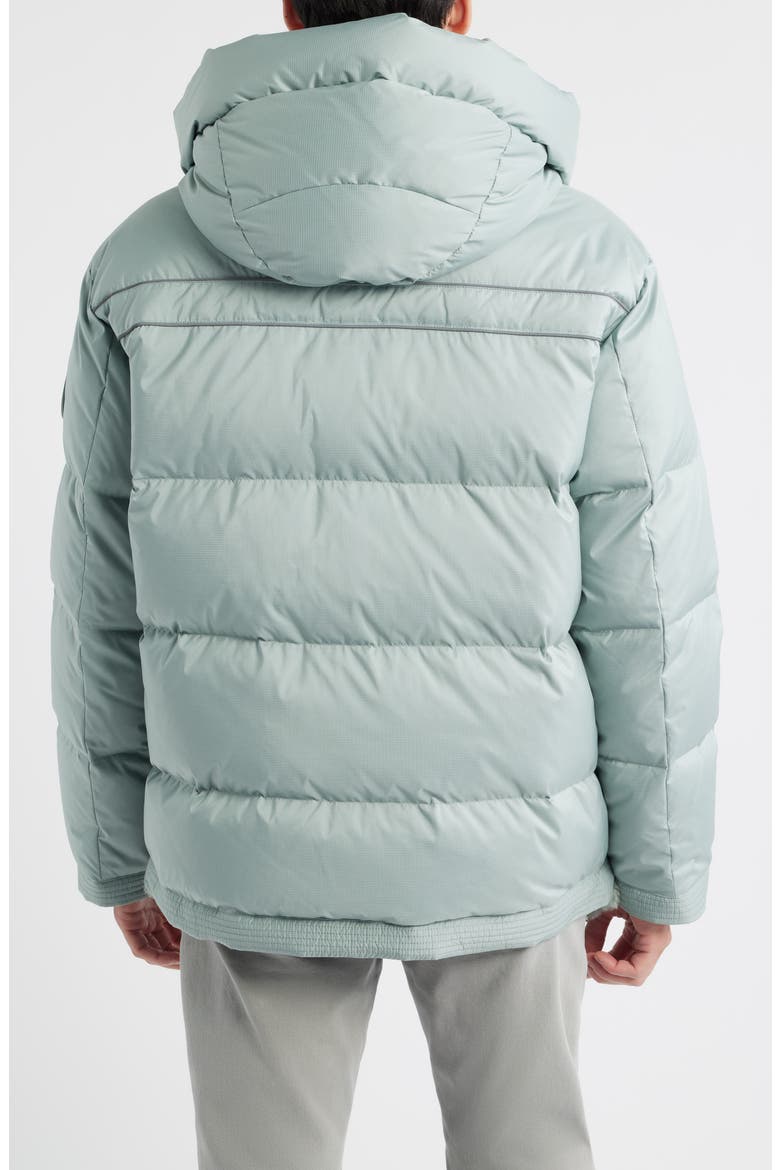 MetroPeak Ripstop & Fleece 700 Fill Power Down Puffer Jacket, Alternate, color, GREY MIST