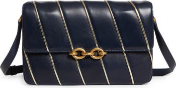 ショルダーバッグ・ポシェット SAINT LAURENT TWO-TONE LEATHER LE MAILLON SHOULDER BAG Yves Saint Laurent Le Maillon Leather Shoulder Bag