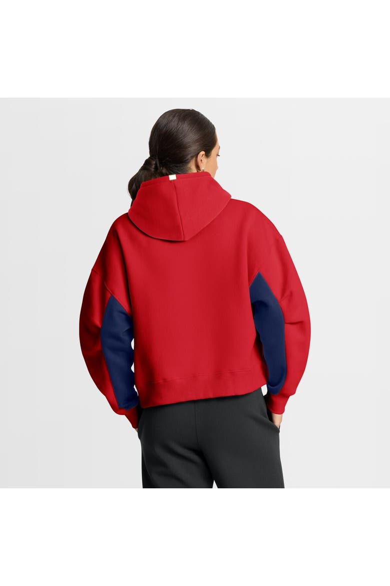 Women's Fanatics Red Florida Panthers Back Check Boxy Hoodie, Alternate, color, Red