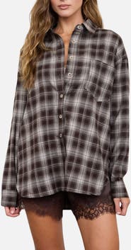 Blu Pepper Plaid Long Sleeve Button Shirt