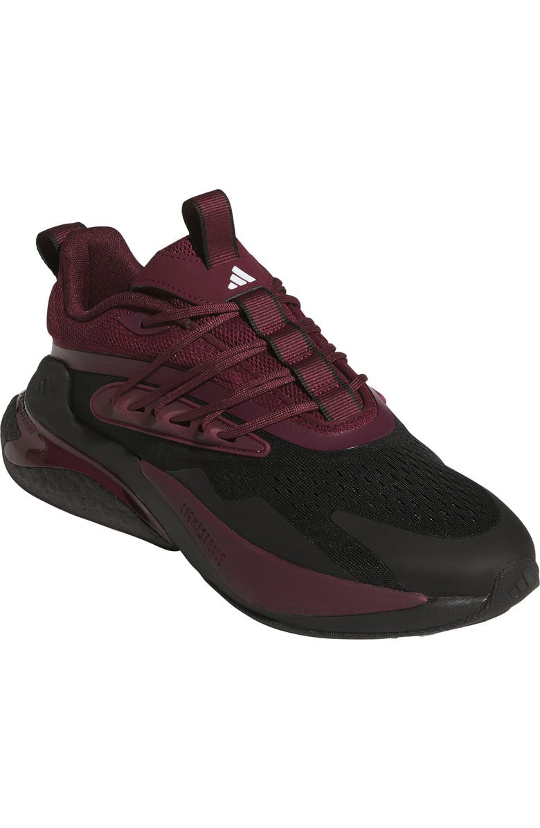 adidas Alphaboost v2 Team Colors Running Shoe, Main, color, Black/ Team Maroon 2/ White