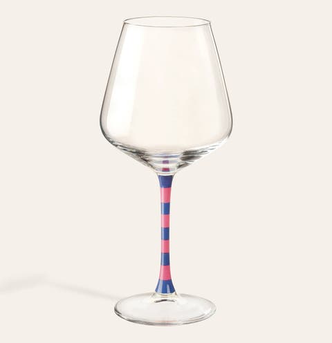 Loess Hand Painted Glass Red Wine Glass 20 Oz.