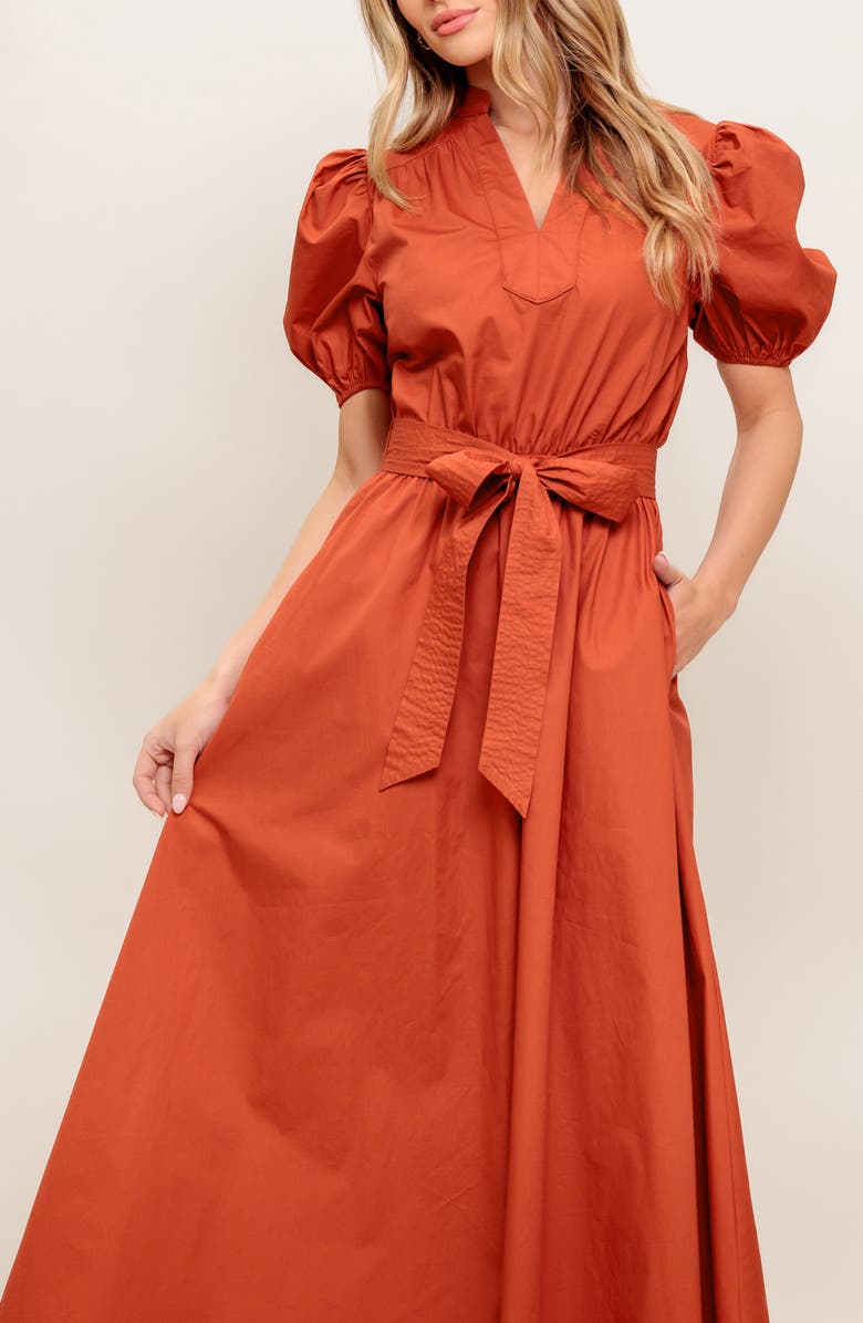 FLYING TOMATO Cotton Midi Dress, Alternate, color,