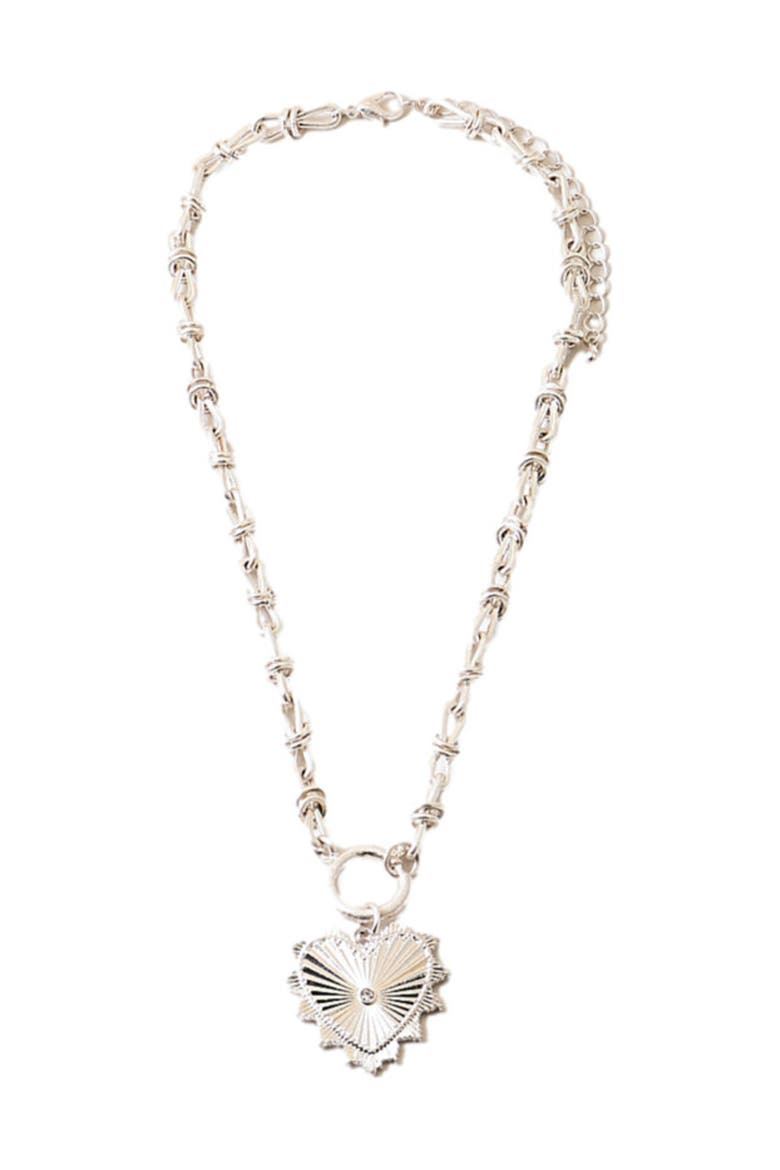 Love and Luck Necklace, Main, color, Silver
