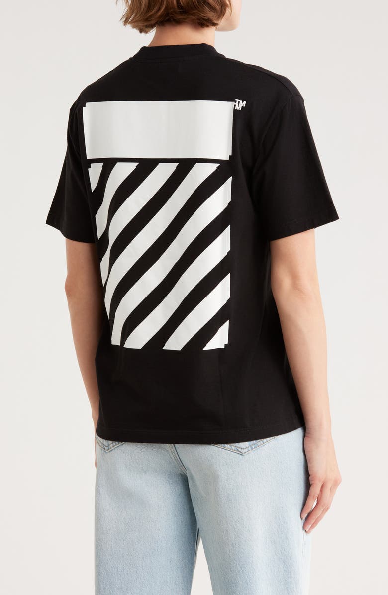 Off-White Diagonal Logo Cotton Graphic T-Shirt, Alternate, color,