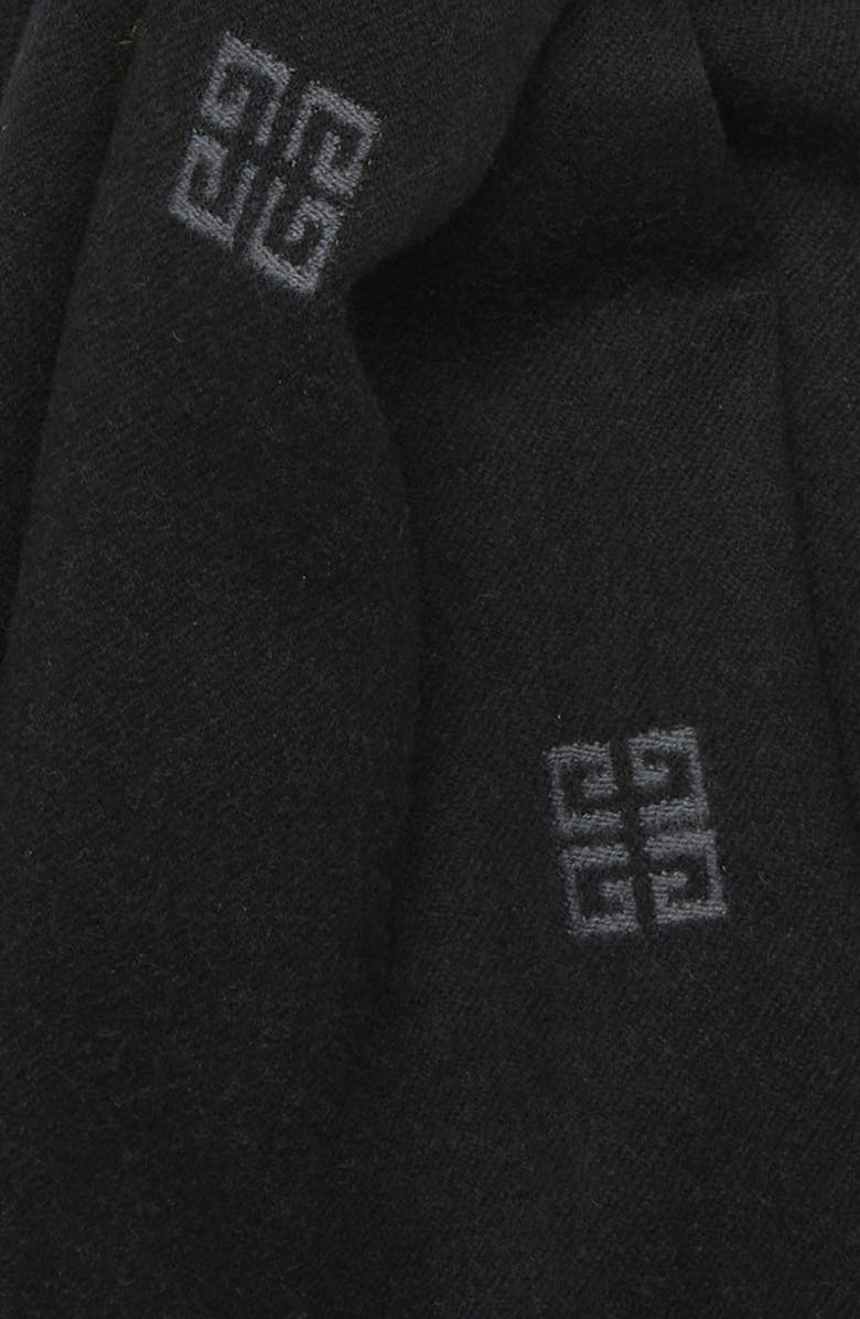 Givenchy Split 4G Logo Virgin Wool Scarf, Alternate, color, 