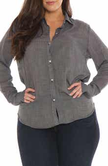 SLINK Jeans Collared Long Sleeve Shirt