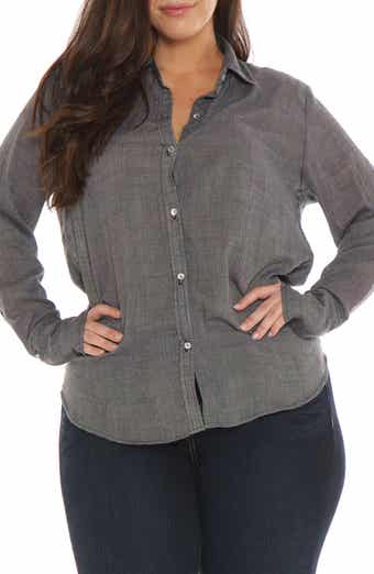SLINK Jeans Collared Long Sleeve Shirt