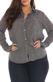 SLINK Jeans Collared Long Sleeve Shirt