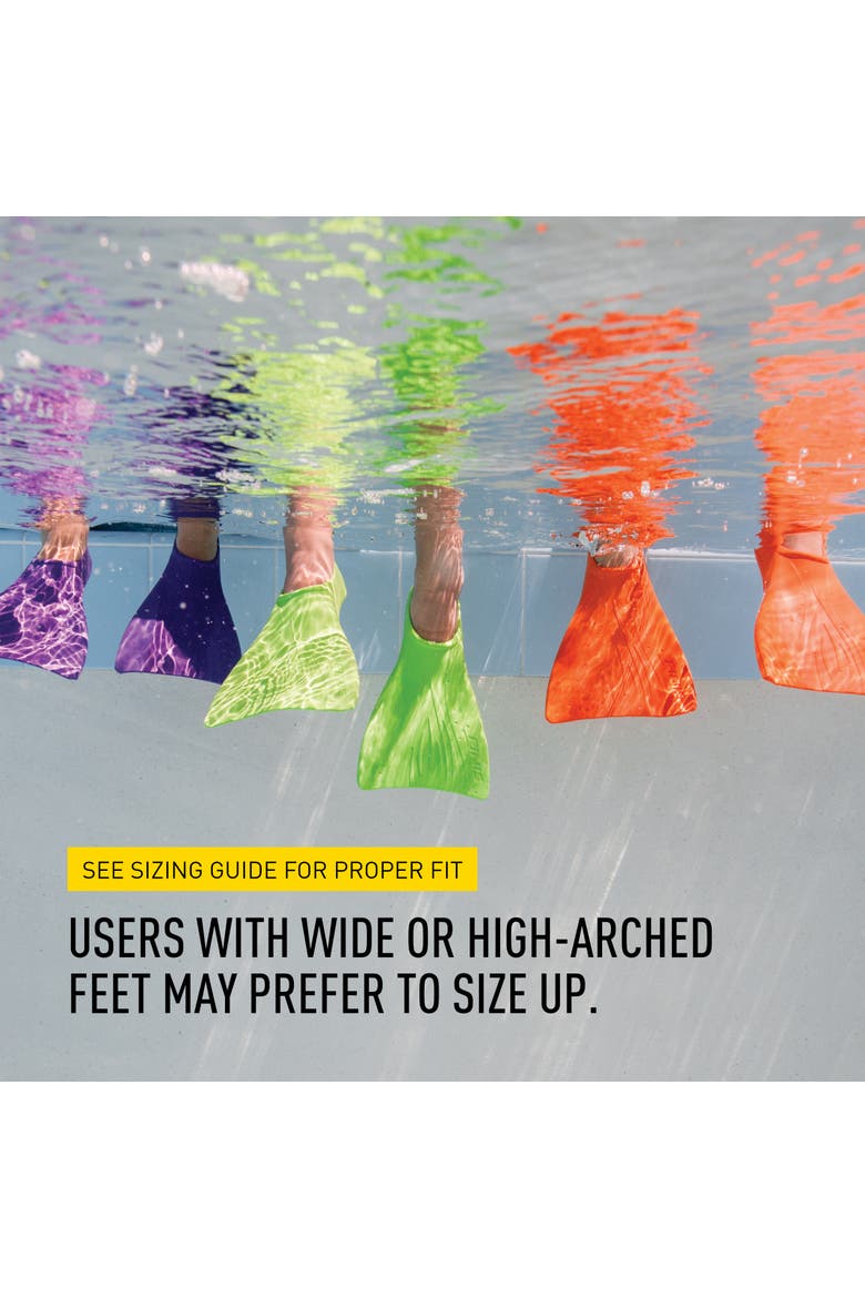 Booster Swim Fins for Kids Floating Rubber Fins Teaches Kick Technique Open Toe Design Comfortable Fit, Alternate, color, Purple