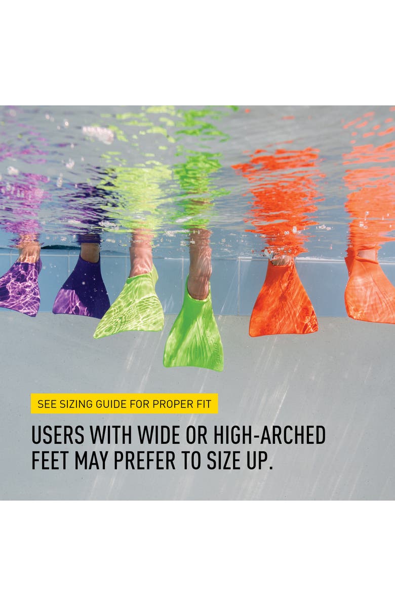 FINIS Booster Swim Fins for Kids Floating Rubber Fins Teaches Kick Technique Open Toe Design Comfortable Fit, Alternate, color, Purple